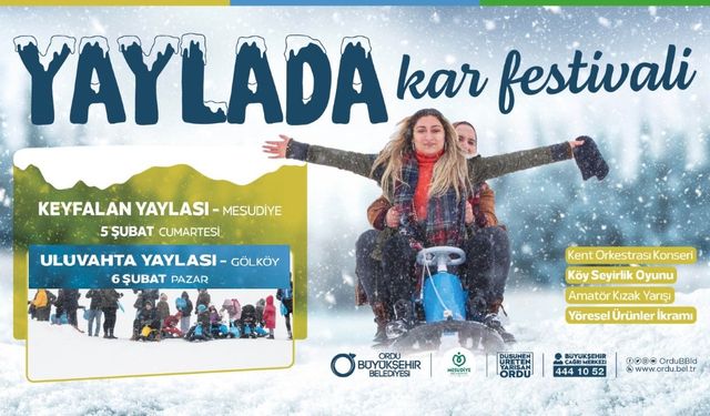 Ordu'da Kar Festivalleri Devam Ediyor...