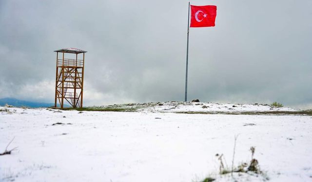 Ordu'da 19 Mayıs'ta kar yağışı şaşırttı
