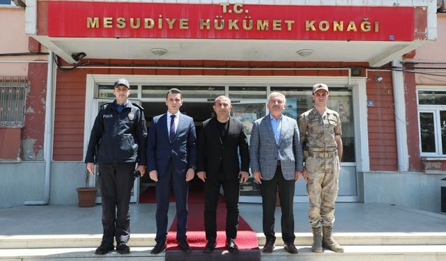 Vali Sonel, Mesudiye İlçesini Ziyaret Etti